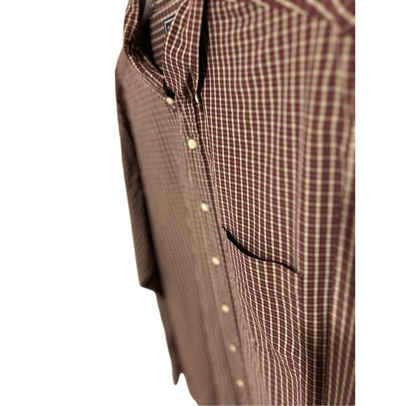 American Eagle Outfitters Men’s Size XL Button Down Long Sleeve Casual Shirt Red - Picture 5 of 9